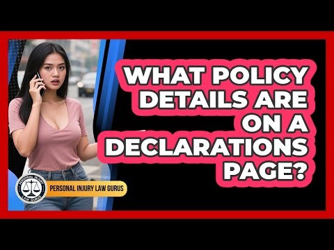What Policy Details Are on a Declarations Page?