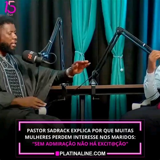 Platinaline on Instagram: "🗣️🗣️🗣️Pastor Sadrack explica por que muitas mulheres perdem interesse nos maridos:“Sem admiração não há excit@ção" O pastor Sadrack Lufuankenda apontou a falta de admiração como uma das principais razões para a diminuição da libido de muitas mulheres em relação aos seus maridos. A declaração foi feita nesta segunda-feira(26), durante a sua participação na Rádio Sublime, enquanto falava sobre o tema “A mulher ideal para casar”. “Muitas vezes falta excit@ção no relaci