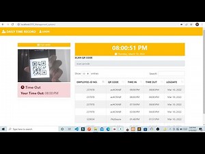 DTR Management System Using QR Code Time In/Time Out PHP/OOP
