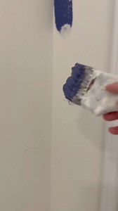 Working with this nice navy blue color🔥would you paint your bathroom this color? Free Estimates👉919-996-9641 #fyp #reels #interiordesign #interiorinspo #transformation #painting | Carpin’s Painting LLC