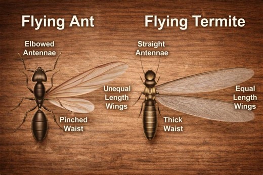 Swarming Termites and Flying Ants Found in Hampton Roads. How to Spot the Difference
