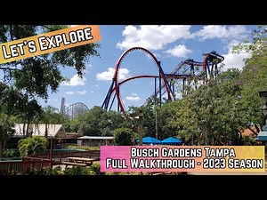 Discover the Beauty of Busch Gardens Tampa - Full Walkthrough | March 2023