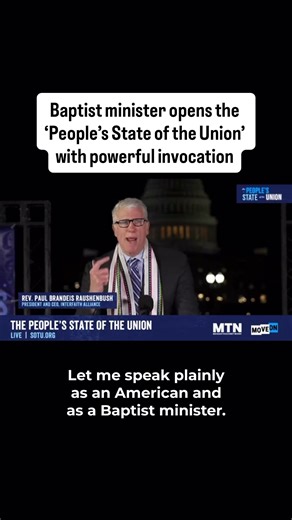 “My friends, the spiritual state of our union is strong.” -@REV. PAUL RAUSHENBUSH Interfaith Alliance’s President & CEO, Rev. Paul Brandeis Raushenbush, kicked off the People’s State of the Union tonight with a passionate invocation on the power of the people.