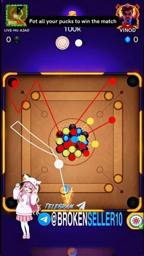 Carrom Pool Autoplay 😈💀 #autoplay #Carrompool #like #viral