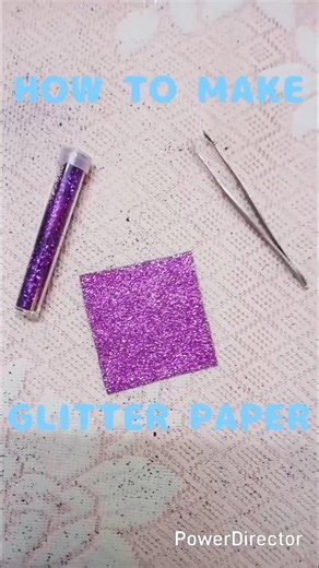 How To Make GLITTER Paper ✨️