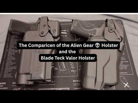A fun comparison of the Alien Gear rapid force holster in the Blade Tech Valor Holster