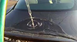 Maserati GranTurismo ceramic coated by Berardi's Detailing showing water sheeting. www.berardisdetailing.com Ceramic coating is a unique form of protection that is unlike traditional sealants or waxes. Ceramic Coating will leave behind a hardened glass barrier between your paint and harmful environmental elements. It protects the surface in a way so contamination will not stick to the surface. Water will even bead and roll off the surface making the drying process faster and safer which reduces 