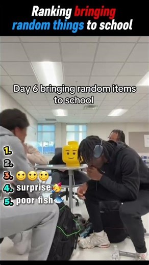 5 Funniest Bringing Random Things To School videos😂 Ranking Bringing Random Things To School.