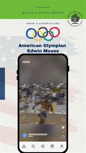 Today we recognize Edwin Moses, who won the gold medal in track (400m hurdles) at the 1976 Montreal Olympic Games. He was known for a legendary winning streak—proof that mastery comes from habits. Why it matters: excellence is built through faithful repetition. #AfricanAmericanHistoryMonth #Olympics #TLCPrep Find out more about Edwin Moses on YouTube at: https://youtu.be/01DaMyrys20?si=KDY_6VtOHAmxqAXV | Tree of Life Christian Preparatory School