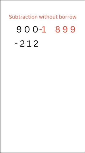 Subtraction 😍 | Subtract without borrowing | Math shorts | Math tricks #shorts #trending #shortfeed