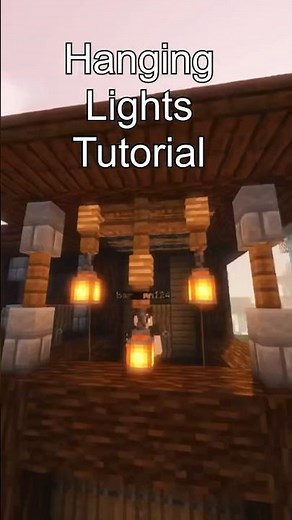 How to make Cute Fairy Lights in Minecraft Tutorial! #minecraft