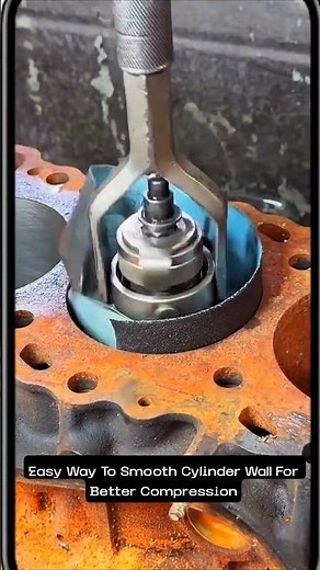 Easy Way To Smooth Cylinder Wall For Better Compression #shorts #mechanic