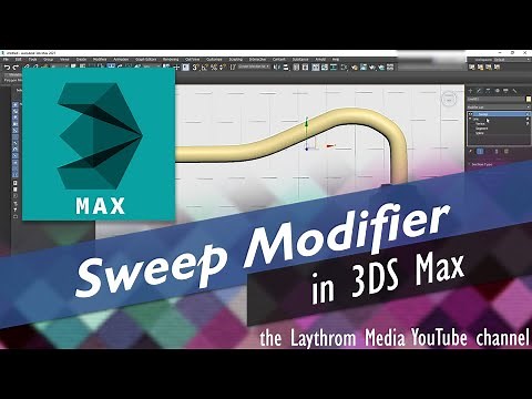 3ds Max - The Sweep Modifier (great for pipes, wires and more)