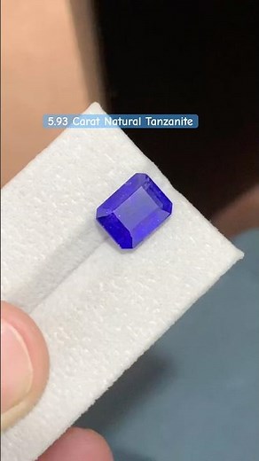 5.93 Carat Natural Beautiful Tanzanite from Tanzania. #tanzanite #gemstones