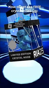 How to get the FREE Crystal Noob UGC #roblox