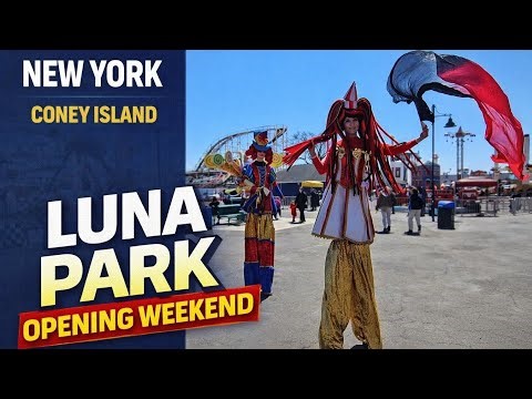 New York Luna Park Opening Weekend in Coney Island 