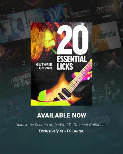 Want to finally understand what makes Guthrie Govan’s playing so special? You’re not alone, his phrasing, note choice and articulation have inspired guitarists for years. That’s why we picked out 20 of Guthrie’s best-ever licks from his huge JTC collection and brought in Guitar Breakdown expert David Clayton to analyse every detail. Now you can finally see why GG’s lines sound so effortless and musical. This is your chance to learn from the very best and absorb the genius behind every phrase. (L