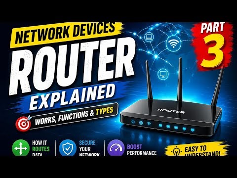 3_3 : 🔥Router Explained | How Router Works in Computer Networks | #Router #networkdevices #ccna