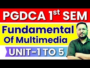 ✅PGDCA 1st SEM Fundamental Of Multimedia | #pgdca #exam #tomarsir