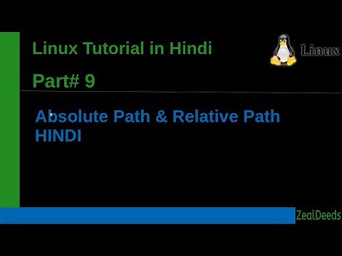 #9 Linux Tutorial Hindi | Absolute path & Relative Path | HINDI