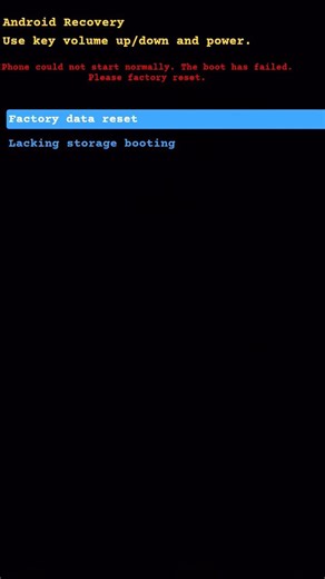 TOTOS (Android Recovery) Error Screen