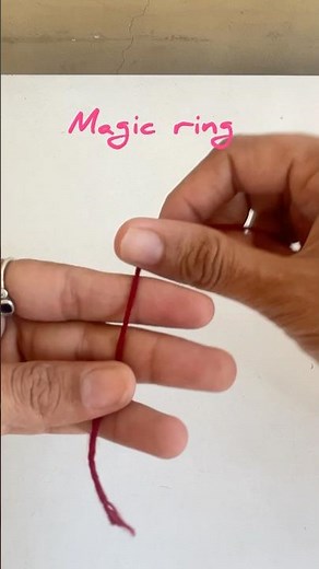 How to create magic ring in crochet, crochet for #biggner #crochet #magicringcrochet