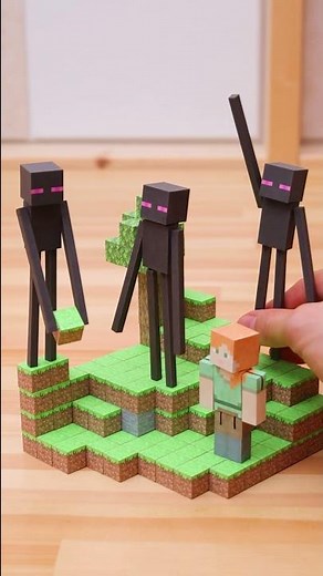 Papercraft Minecraft Enderman #shorts