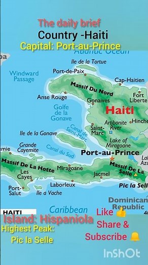 📍 Haiti on the World Map: Hidden Gem of the Caribbean!#Haiti #Caribbean #Map #Geography #viralShorts