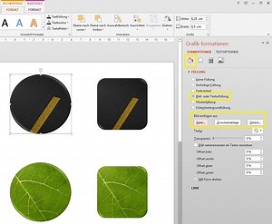 PowerPoint: Formen mit Bildern füllen | folienraum