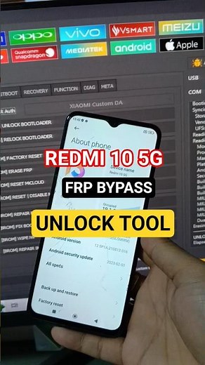 Redmi 10 5G frp Bypass Unlock Tool #foryou #shorts #redmi #frp