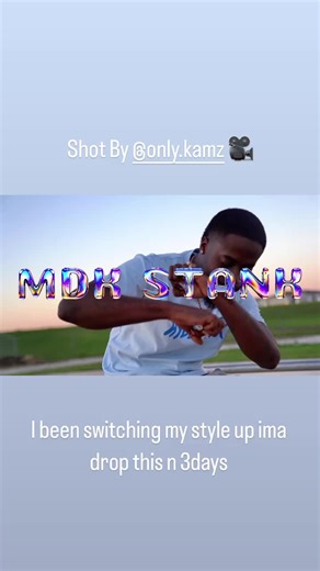 Dropping n 3days ima start dropping my music that i switch my style on more #MDK