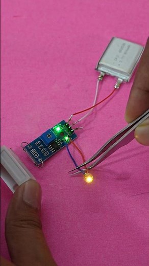 How to make magnetic blinking led light | science | engineering | project | lipo | sensor