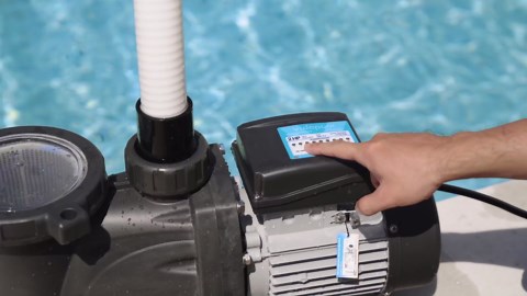 In/Above Ground Pool Pump, Self Primming High Flow (with Timer, 2HP, 8120 GPH, 220V)