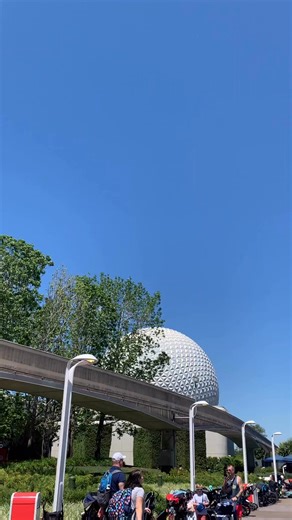 Fun symbolism at Epcot: The architecture and walkways of World Discovery are angular while those of World Nature are rounded, symbolizing the respective sciences embodied in each land’s pavilions. #epcot #waltdisneyworld #waltdisneyimagineering | Attractions Magazine