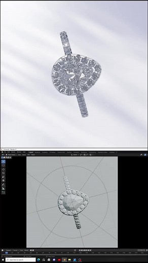 Stunning 3D Ring Animation Crafted in Blender
