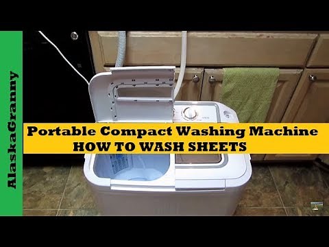 Portable Washing Machine How To Wash Sheets- Laundry Solutions Tips Tricks Hacks