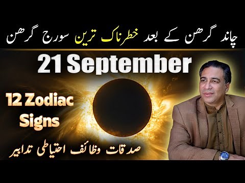 21 September Solar Eclipse 2025 | Complete Details & Effects by Haider Jafri