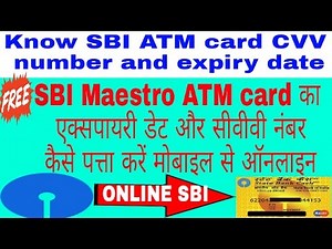 How to Know SBI Maestro ATM Card Expiry Date & CVV Number by Mobile Hindi/Urdu