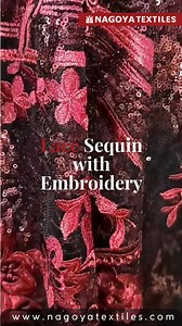 Let's imagine your dream fashion cloth with our Lace Sequin Embroidery ✨ Elegance in every detail that brings sparkles with sophistication and grace ❤️❤️ #LaceSequin #Lace #Nagoyatextiles | NagoyaTextiles