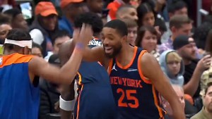 Handshake Game on point! Mikal Bridges has a differ handshake for each teammate. 🔥😎 | Open Court