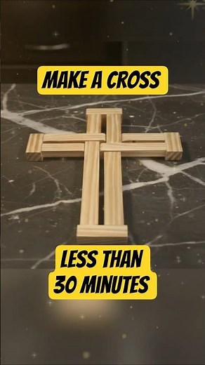How to Make A STUNNING Wooden Cross in less than 30 minutes #handmade #woodworking #diy #woodcraft
