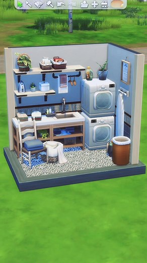 Laundry room 🫧 #sims4 #thesims4 #thesims #simstok #sims4tok #sims4build #sims4buildingtips #ts4build #speedbuild #lossims4 #sims #sims4tutorial