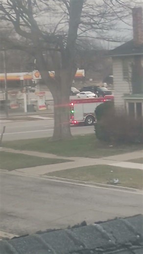 ecorse fire & rescue Freightliner fire truck responds to a medical