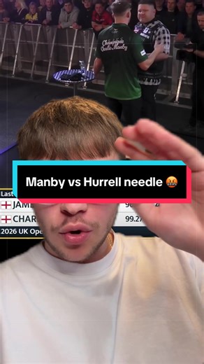Charlie Manby and James Hurrell needle at the UK Open 👀 #darts #pdc #ukopen #charliemanby #lukelittler