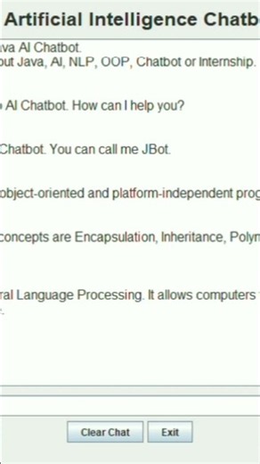 “AI Chatbot using Java 🤖 | NLP + Java Swing | My Java Project 🚀”