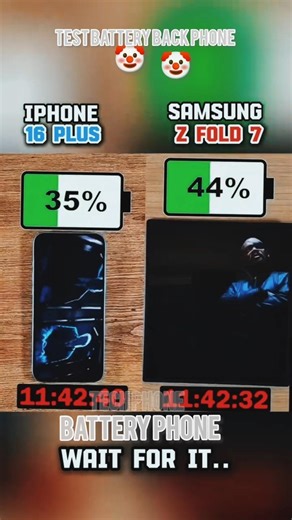 Samsung Z Fold 7 vs iPhone 16 Plus: Battery Monster! 🔋🔥