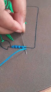 582K views · 8K reactions | How to embroidery basic palestrina stitch square design 瑱 #needlework #embroidery #craft #reelsviralシfb | Basic Embroidery ABC | Facebook