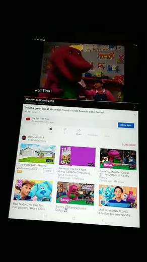 Barney goes to school what a great job at for friends until friends back home Christmas