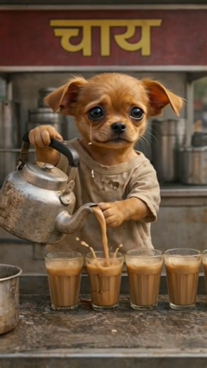 graib puppy mehnat kar raha hai #aivideo #trending #viral #cartoon #cartoon