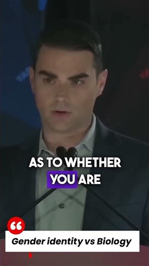 Gender identity vs Biology #debate #benshapiro